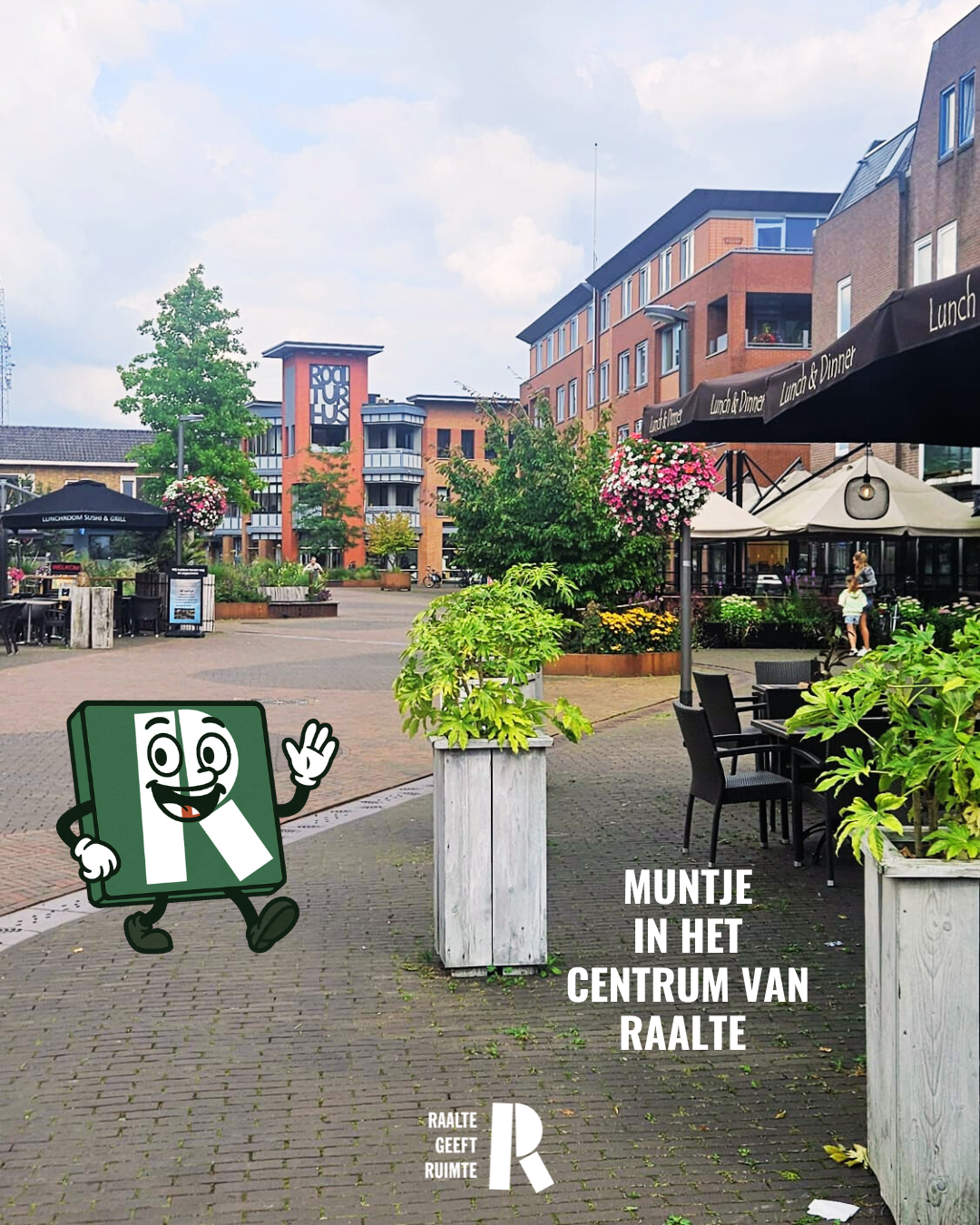 Muntje in het centrum